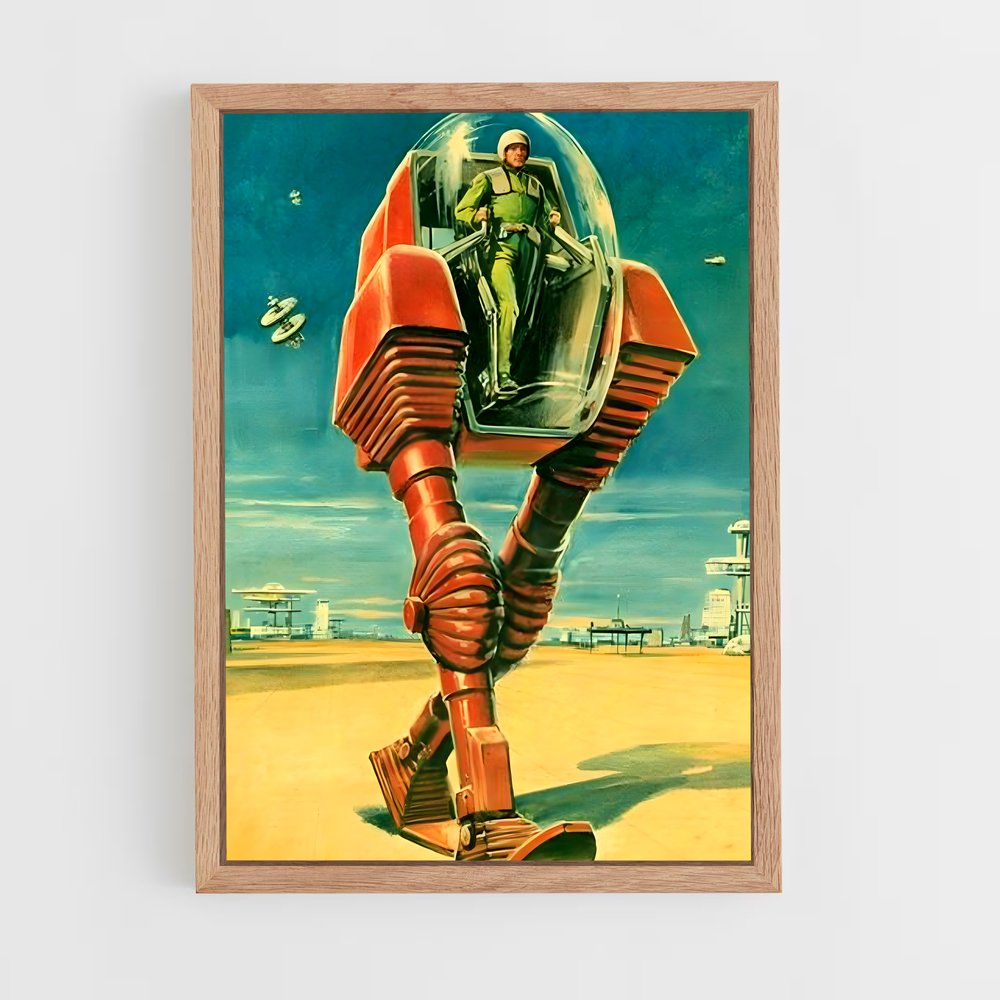 Poster Retro futurisme captivant – affiche Espace rétro (vue 4)